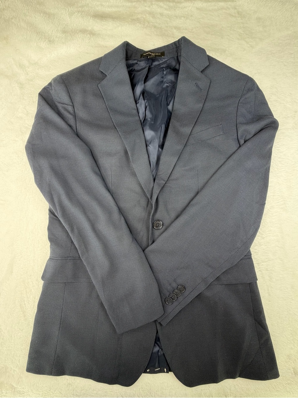 Banana Republic Dark Navy Two-Button Blazer